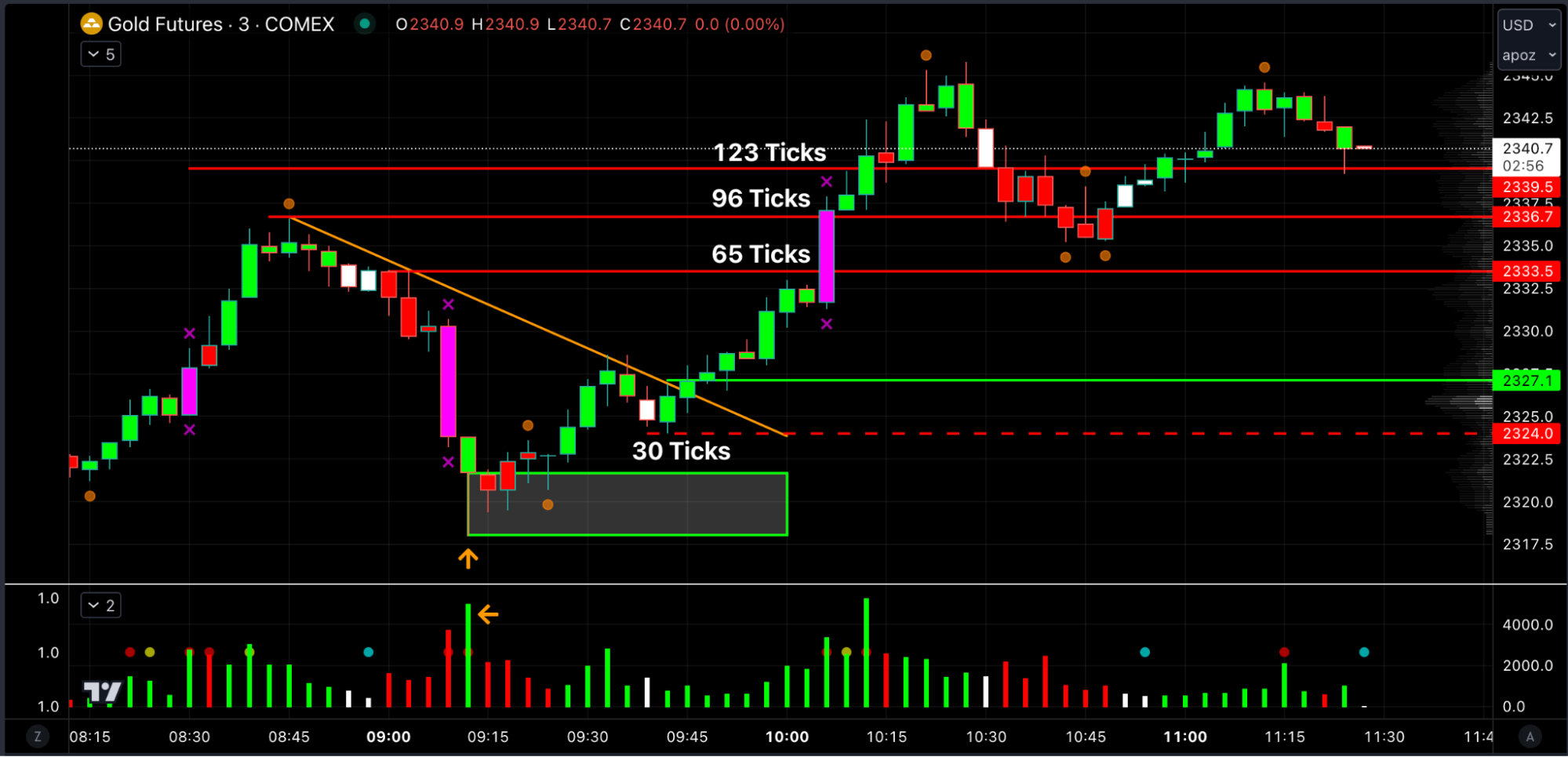 High Volume Price Rotation Offered 120+ Ticks of Profit LIVE